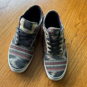 Vans Men's Tribal Pattern Sneakers - Black, Red, Tan